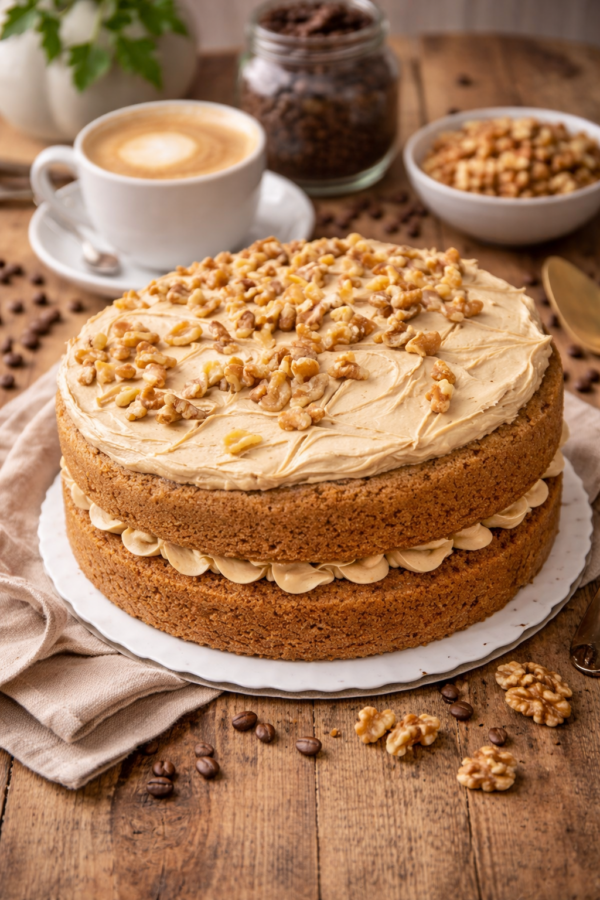Coffee & Walnut Cake