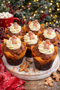 Tray of gingerbread muffins fresh from The Fab Food Bakery Co Ltd