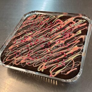 White Chocolate and Raspberry Brownie