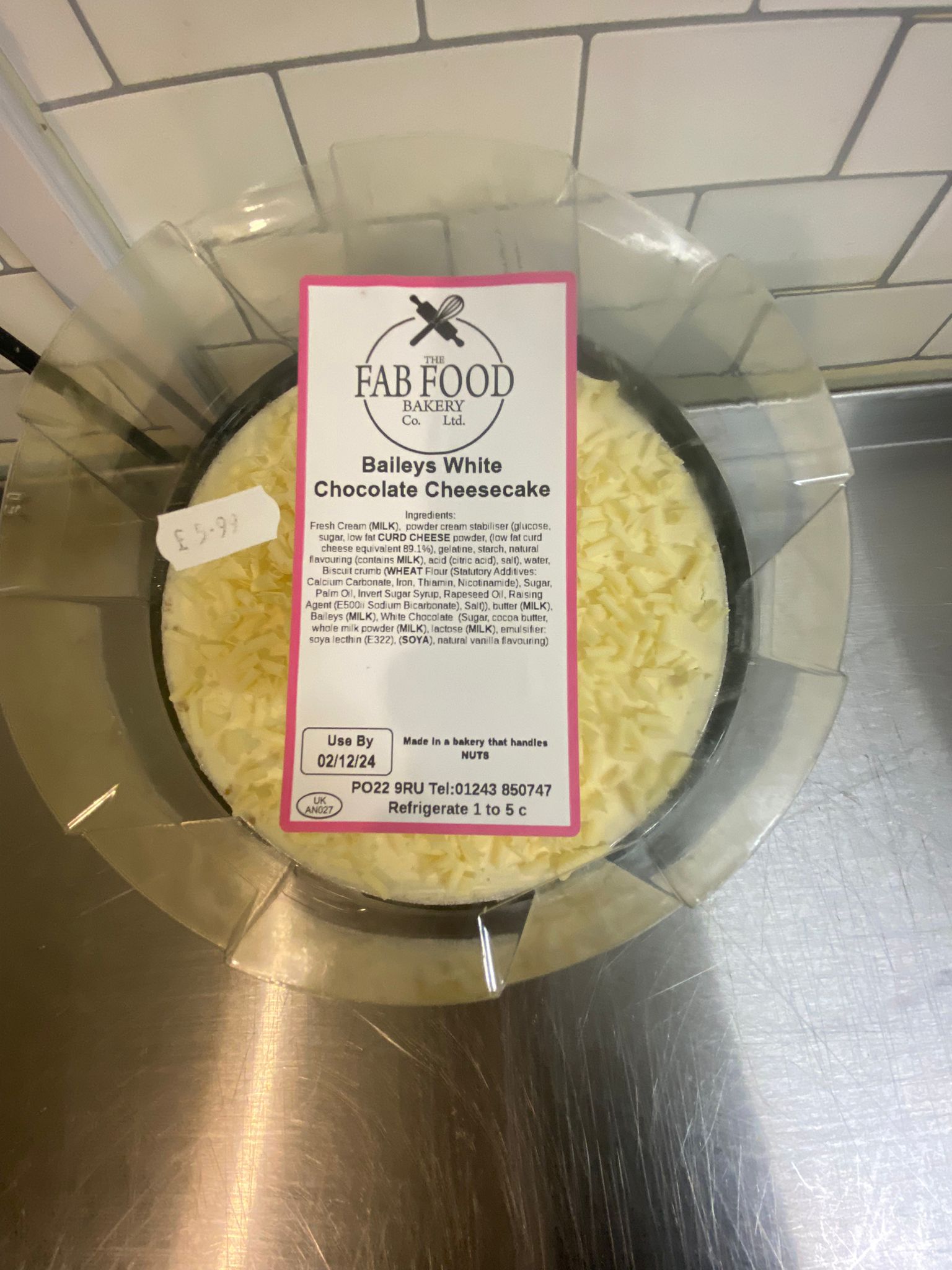 Baileys Cheesecake (Retail)