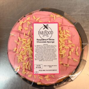 Raspberry white chocolate cake (Retail)