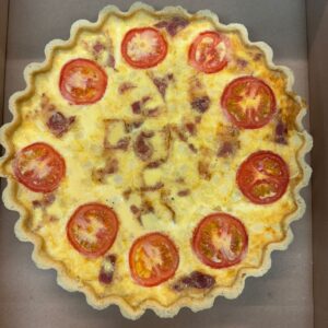 Bacon, Tomato & Onion Quiche