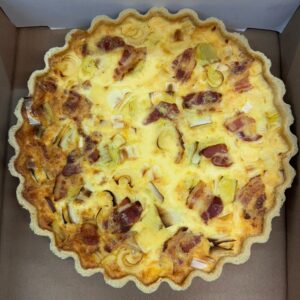 Bacon + Leek Quiche