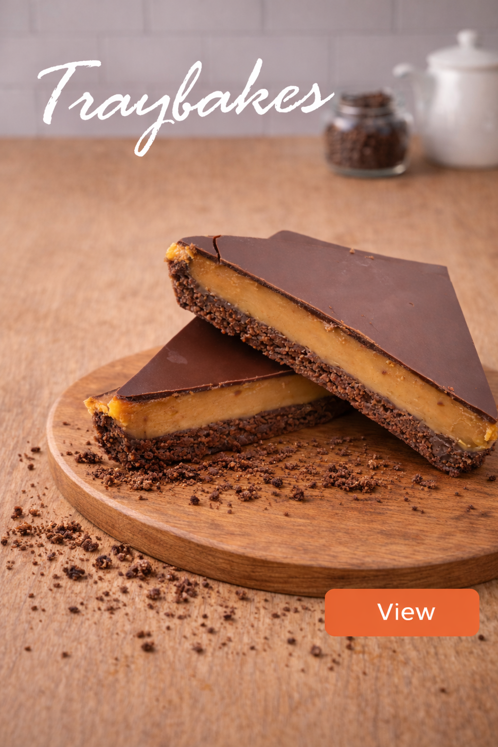 millionaire traybake button